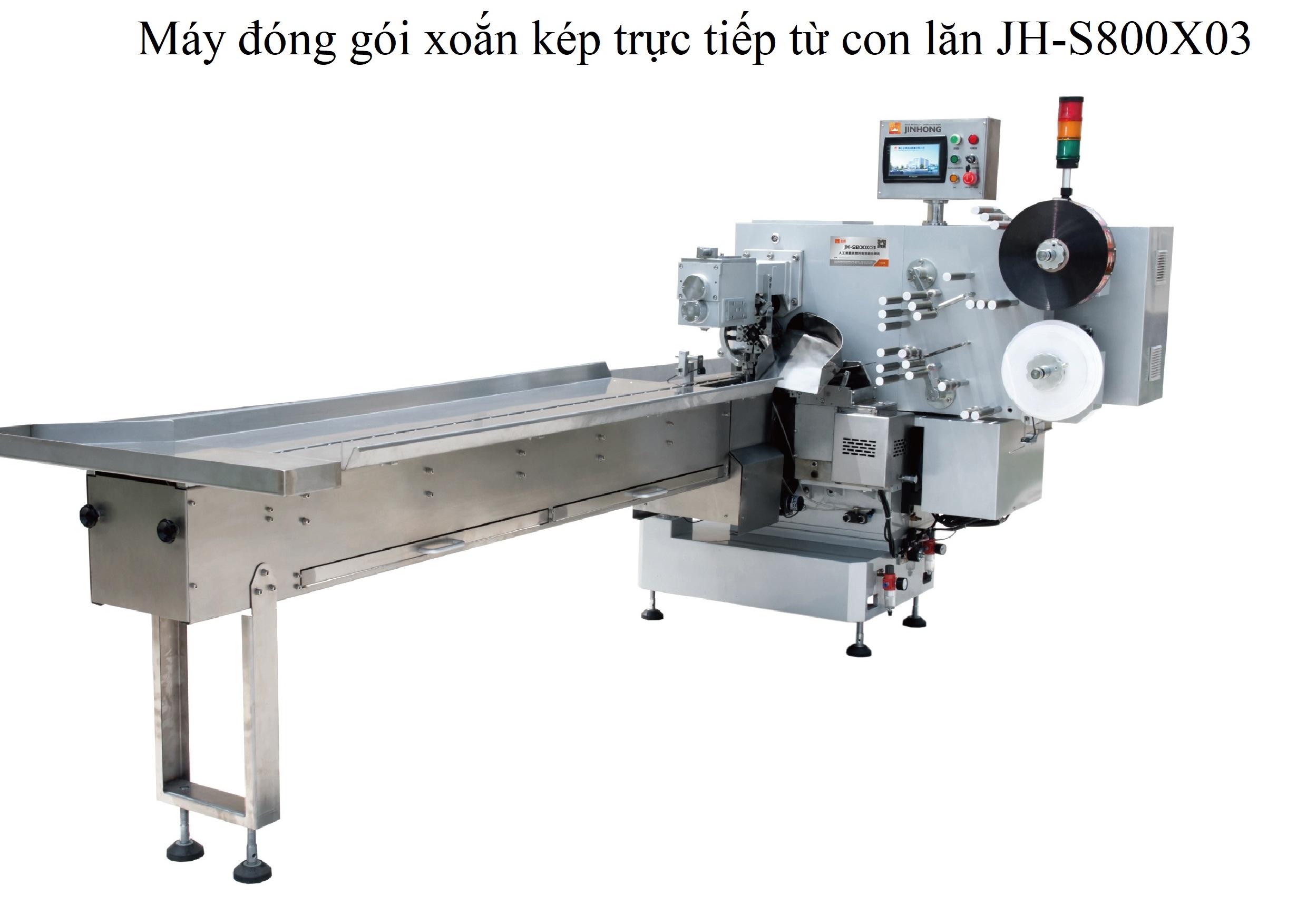 Máy gói xoắn kép tự động JH-S800X03